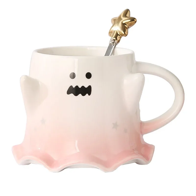 Halloween Ghost Ceramic Cup Magic Phantom Elf mug Creative coffee cup eccentric couple cup