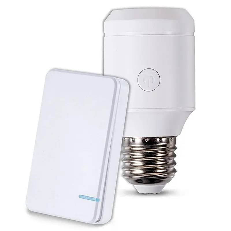 Wireless Light Bulb Socket E26 E27 Base Light Bulb Socket With Remote Control Light Bulb Socket No Wiring Needed