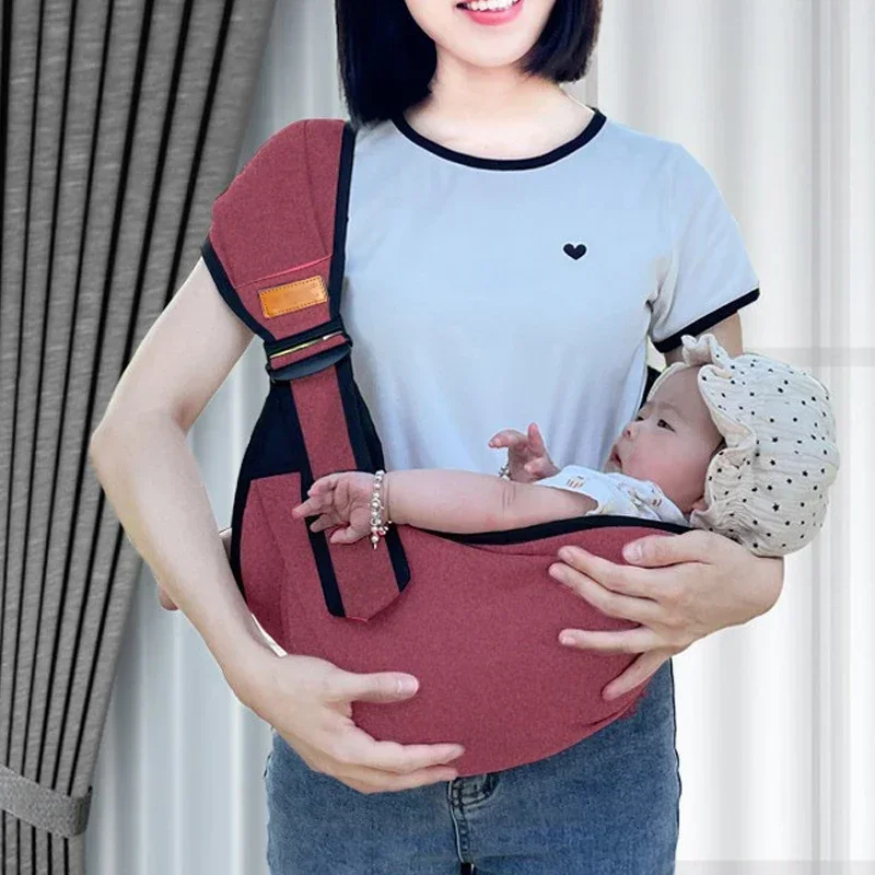 Tas gendong bayi Universal, empat musim, tas gendong bayi, tali selempang, sabuk pembungkus anak, tali tarik Frontal