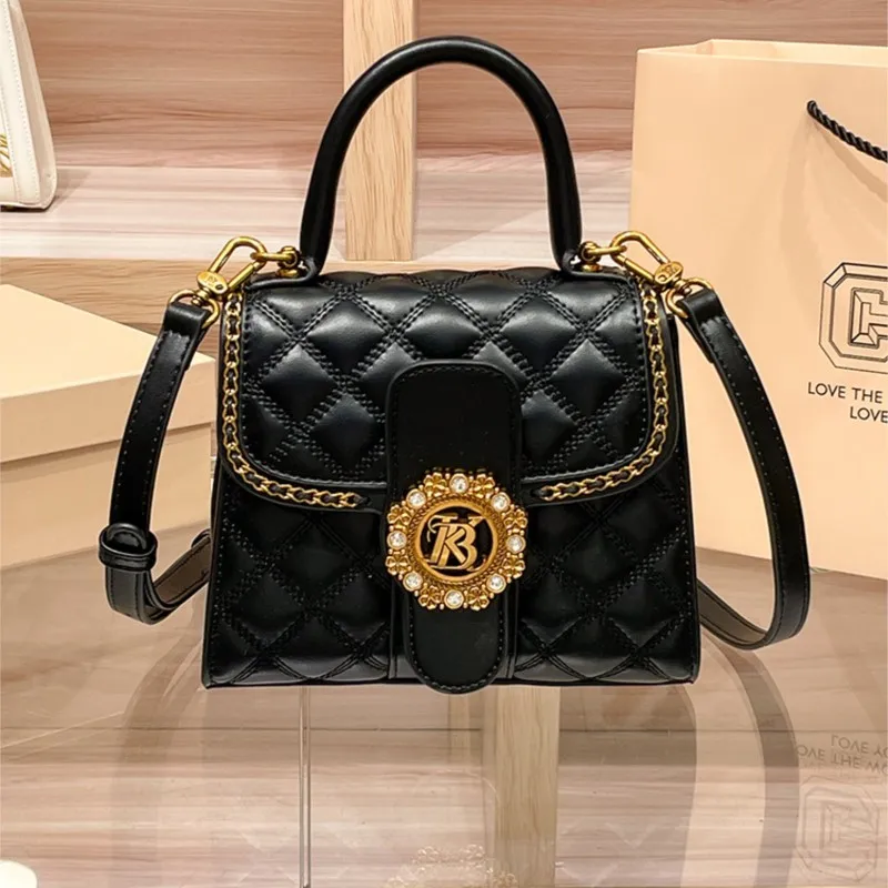 

Women's handbag 2025 new autumn and winter high-end texture designer light luxury diamond grid single shoulder crossbody bag