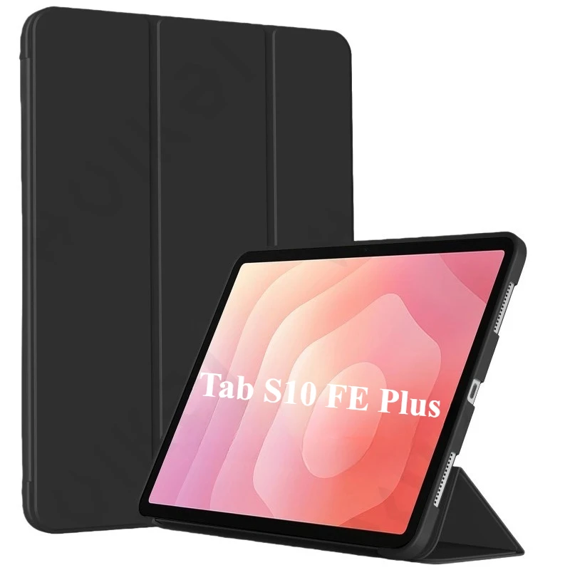

For Samsung Tab S10 FE Plus 13.1 inch Case Magnetic Tri-Folding PU Stand Cover For Galaxy Tab S10 FE Plus Case X620 X626B Tablet