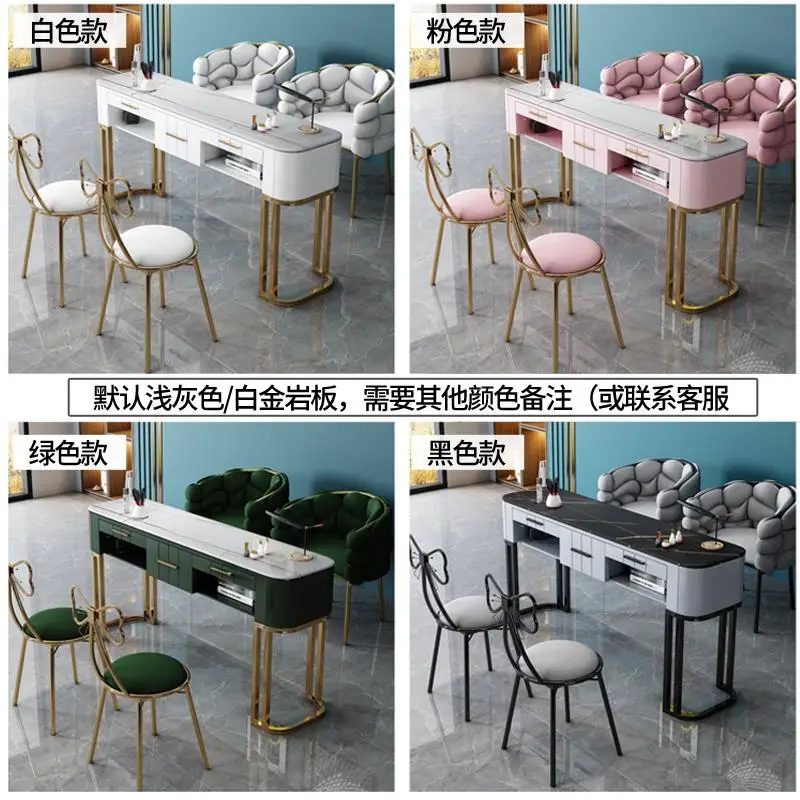 Conjunto de mesa e cadeira para nail art