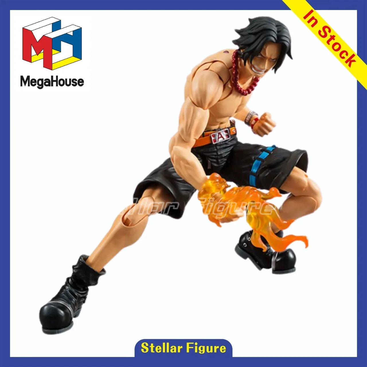 【SF】In Stock MegaHouse Variable Action Heroes ONE PIECE PORTGAS.D.ACE Figures Model Collection Gift