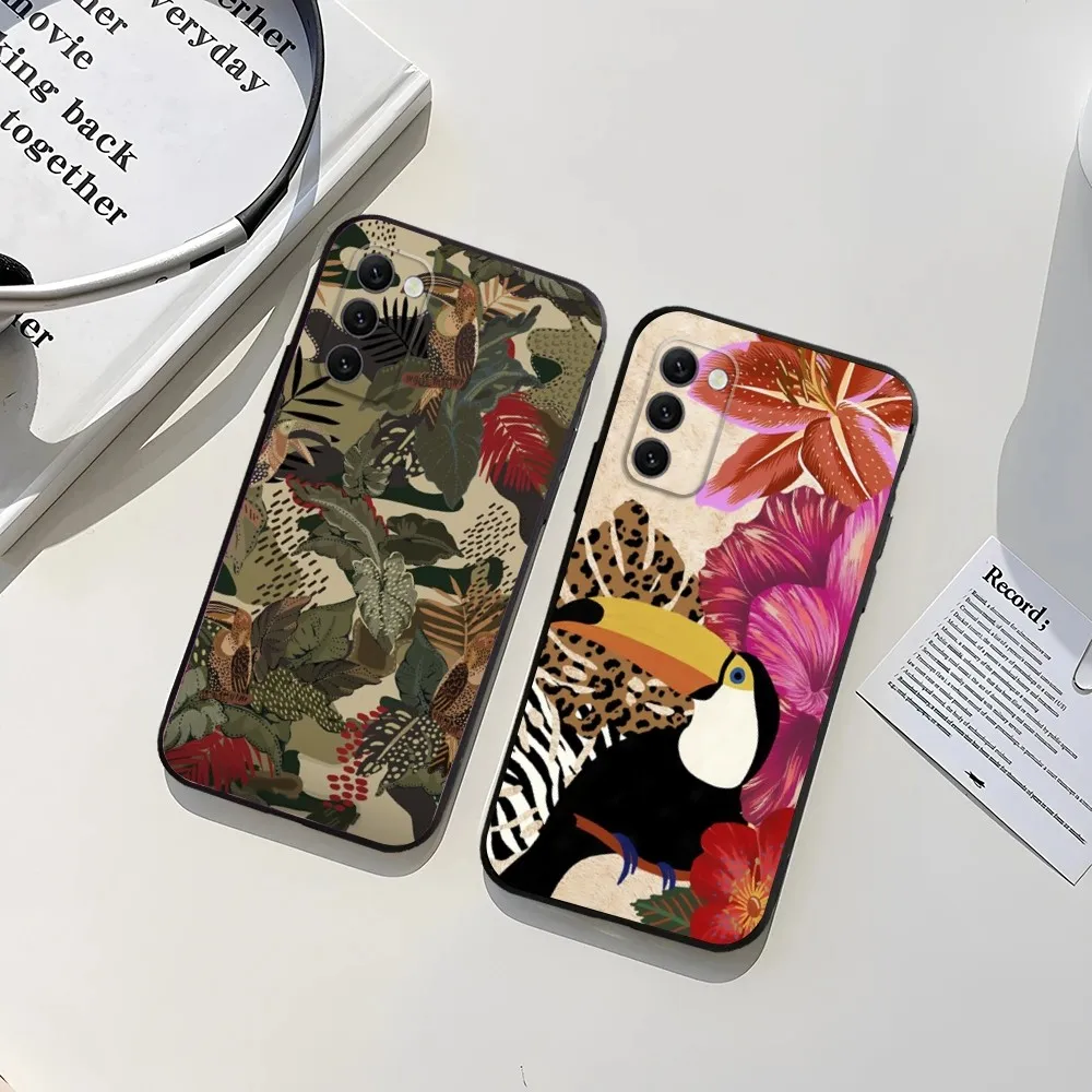 

Parrot Phone Case For Samsung Galaxy A13,A21s,A22,A31,A32,A52,A53,A71,A80,A91 Soft TPU Protective Cover