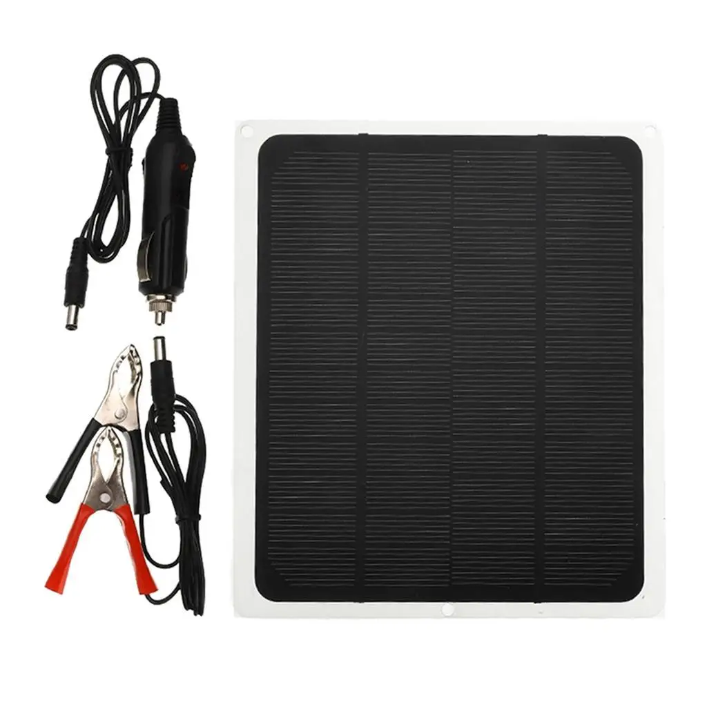 

20 Вт 12 аккумуляторов Panneau Solaire Chargeur Battery De Pour Bateau