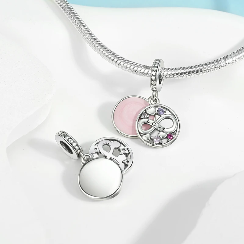 Ahthen 925 فضة رائجة البيع حبة الحب اللانهائي استرخى سحر صالح ثعبان سلسلة أساور القلائد للنساء صنع المجوهرات #6