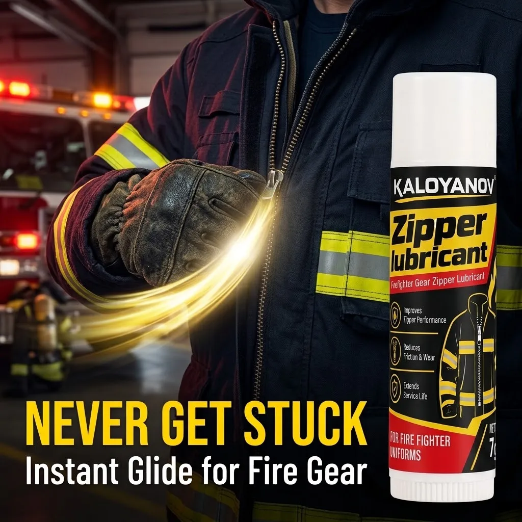 Heavy Duty Zipper Lubricant Wax for Firefighter Gear Rescue Suits Waterproof Turnout Gear Zipper Care Maintenance Lube Tool Kit