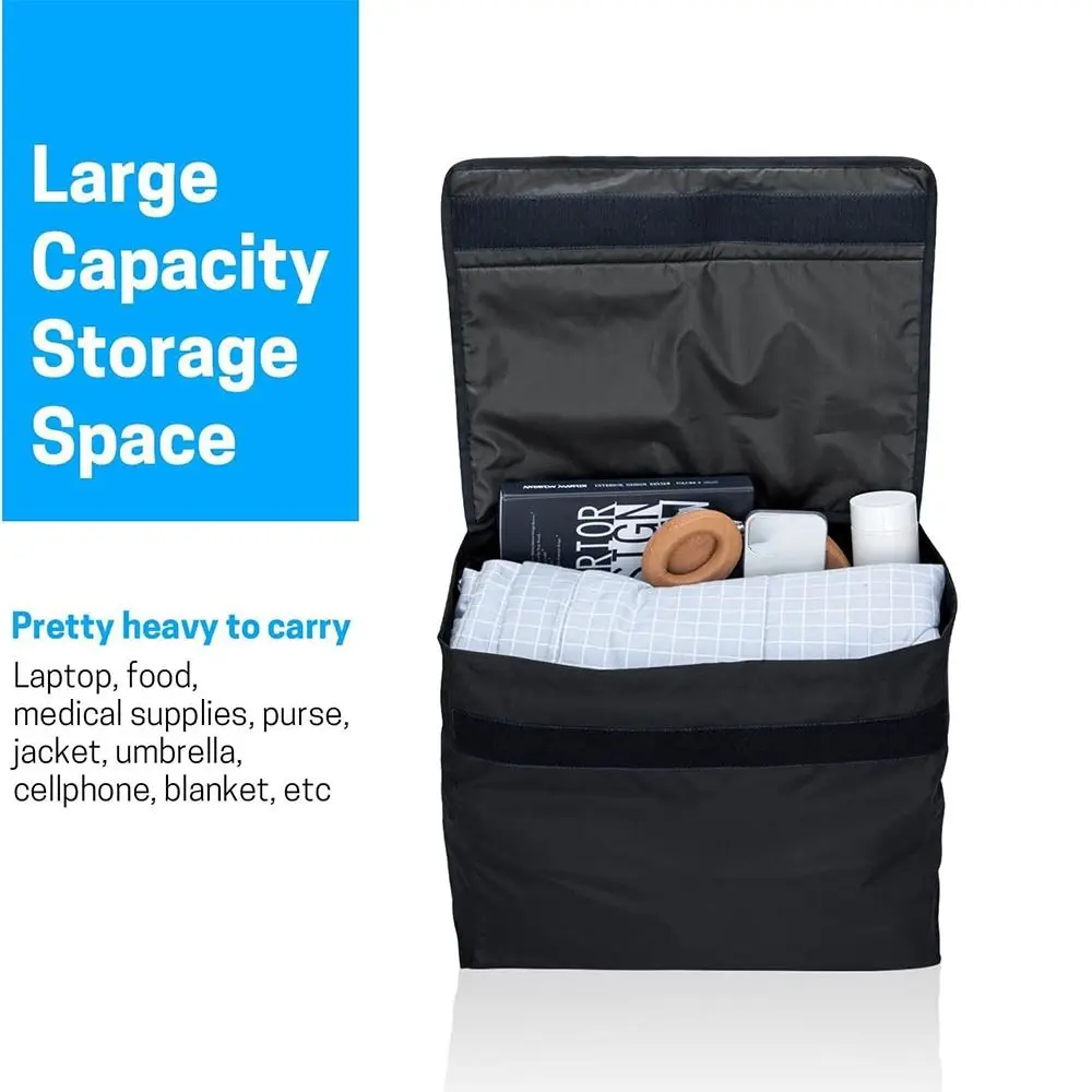 

Portable Wheelchair Backpack Bag Large Capacity Adjustable Shoulder Strap Walker Storage Pouch Waterproof Hanging