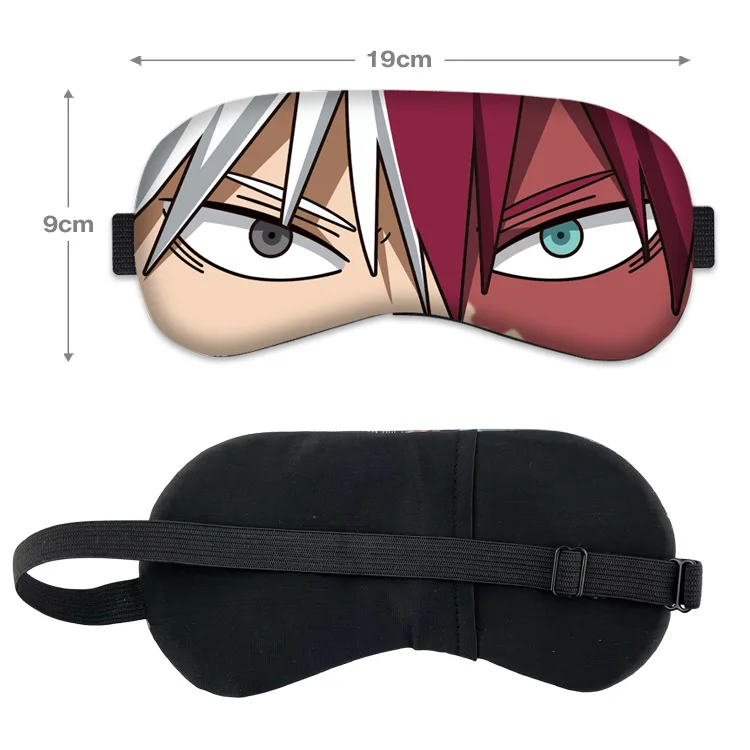 My Hero Academia Eye Mask Todoroki Shoto Blindfold Bakugou Katsuki confortevole ombreggiatura Sleep Eyeshade Kawaii Anime Goods Gift