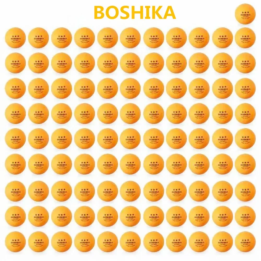 

BOSHIKA 3 Stars настольные теннисные мячи 50 ~ 100 шт. новый материал ABS 40+ мячи для пинг-понга точная шкала для тренировок на соревнованиях