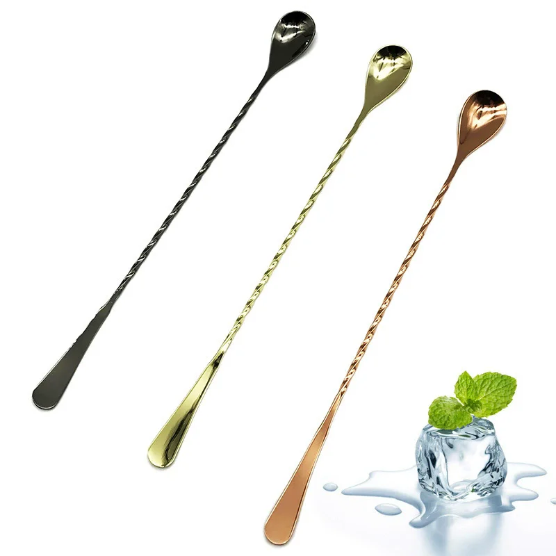 

Stainless Steel Cocktail Bar Spoon Hoffman Drink Mixer Bar Stirring Mixing Spoon Stirrer Barware