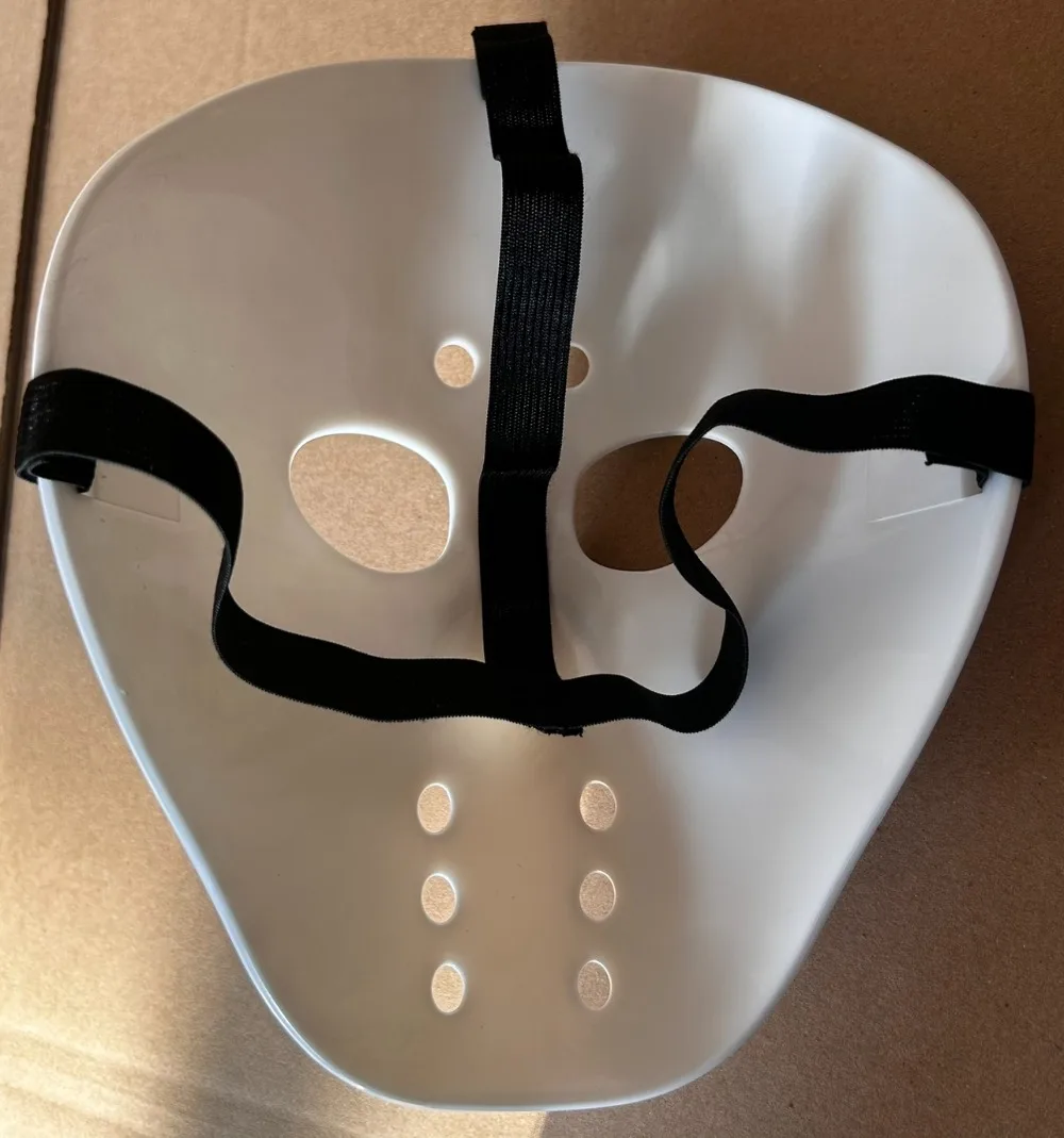 ホッケーマスク 厚手硬質PVC コスプレ ホラー 仮面舞踏会マスク 男性用 ジェイソン・キラー カーニバル パーティーコスチューム小道具 スターDJ ステージマスク