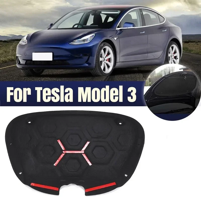 

1Pcs Car Engine Hood Soundproof Cotton Heat Sound Insulation Cotton Mat for Tesla Model 3