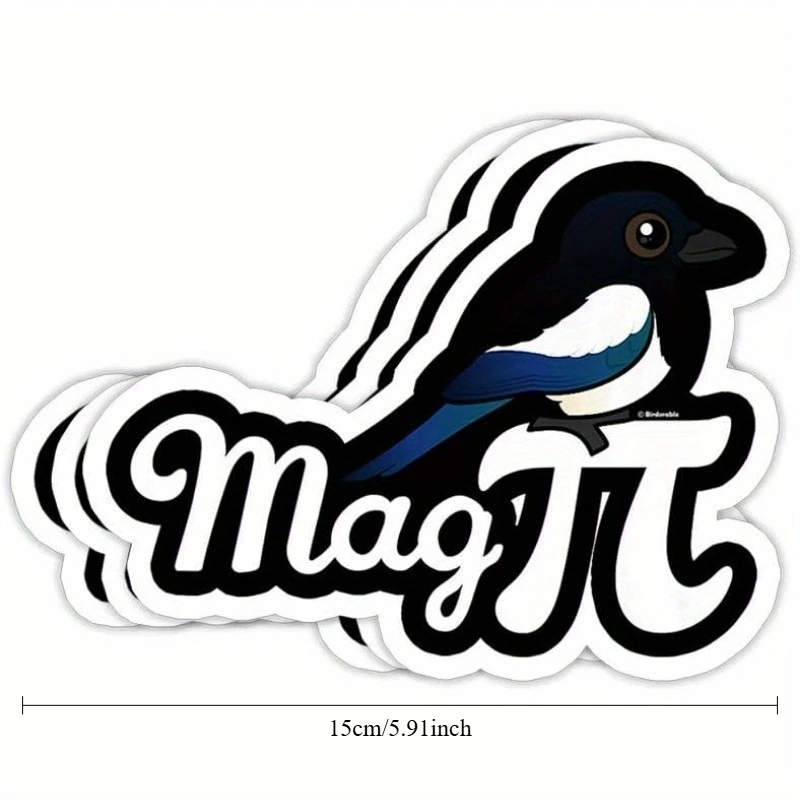 

1 шт., милая наклейка на автомобиль «Mag Lauren», очаровательная наклейка с птицей для окон автомобиля, бамперов, уникальный декор для транспортных средств для любителей птиц