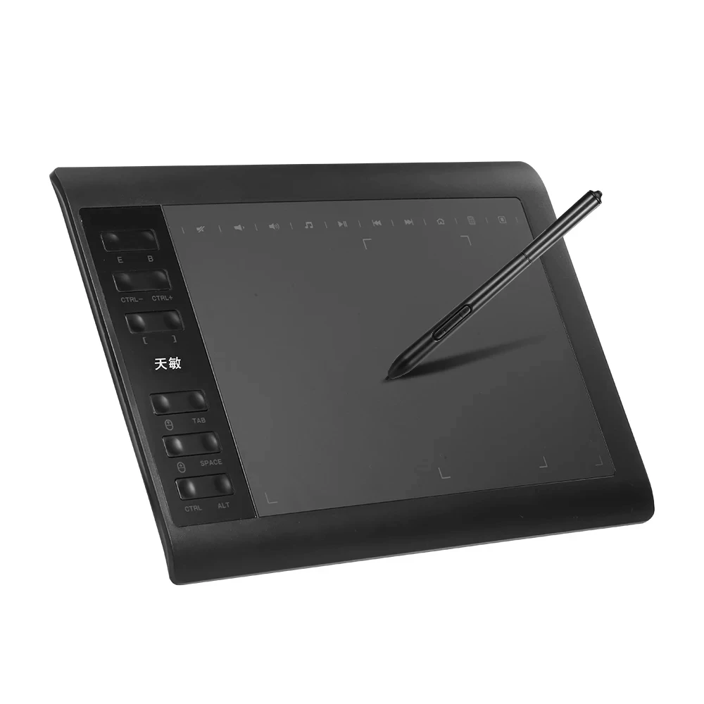 Placa Gráfica Tablet para Estudantes, Pintura Telefone Exclusivo, Estudantes Escrita, Aulas Online Área, 8192 Níveis Caneta Pressão, 10*6"