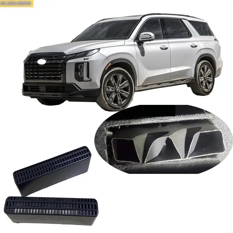 2PCS Seat AC Heat Floor Air Conditioner Duct Vent Outlet Grille Cover for hyundai Palisade 2020 2021 2022 2023 Car Accessories