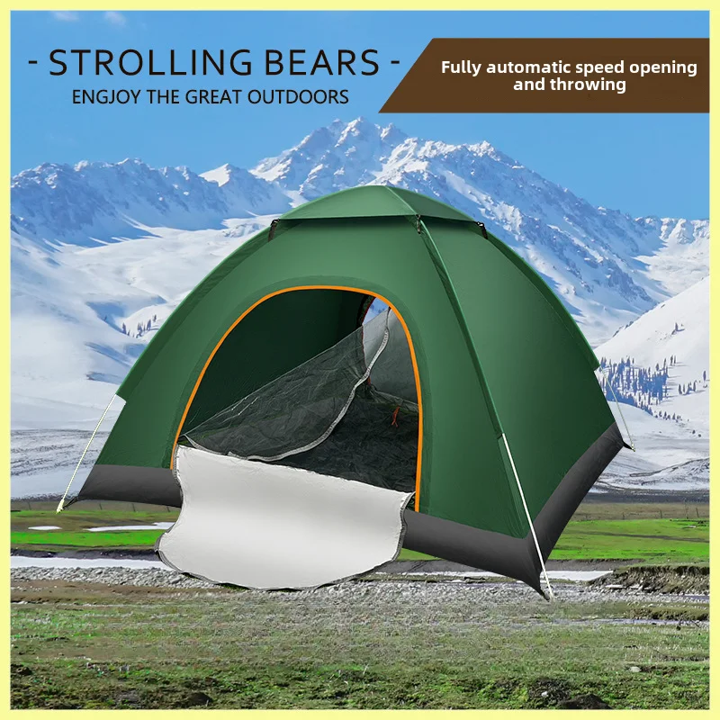 Tent Outdoor Order Double Portable Automatic Quickly Open Camping Camping Sun Protection