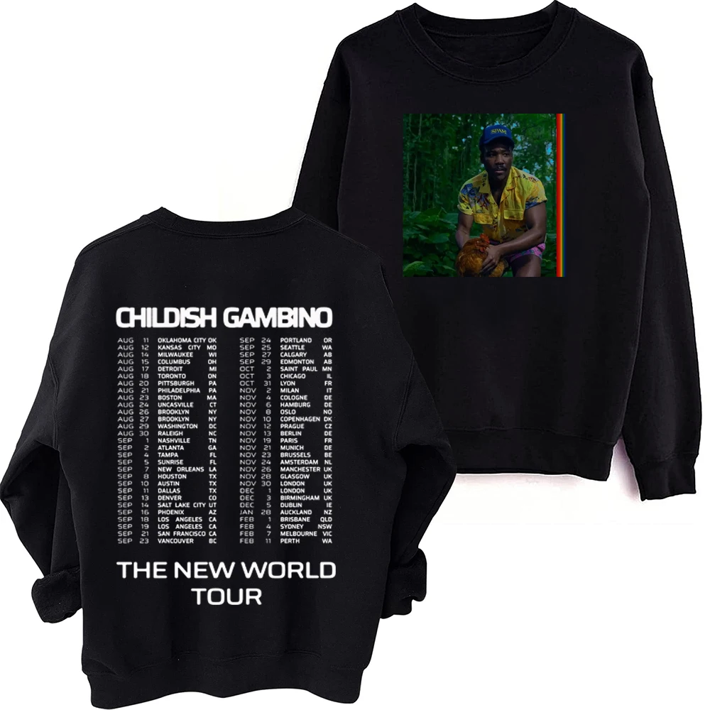 Bando Stone and The New World Sweatshirt Harajuku Hip Hop Round Neck Long Sleeve Oversized Hoodie