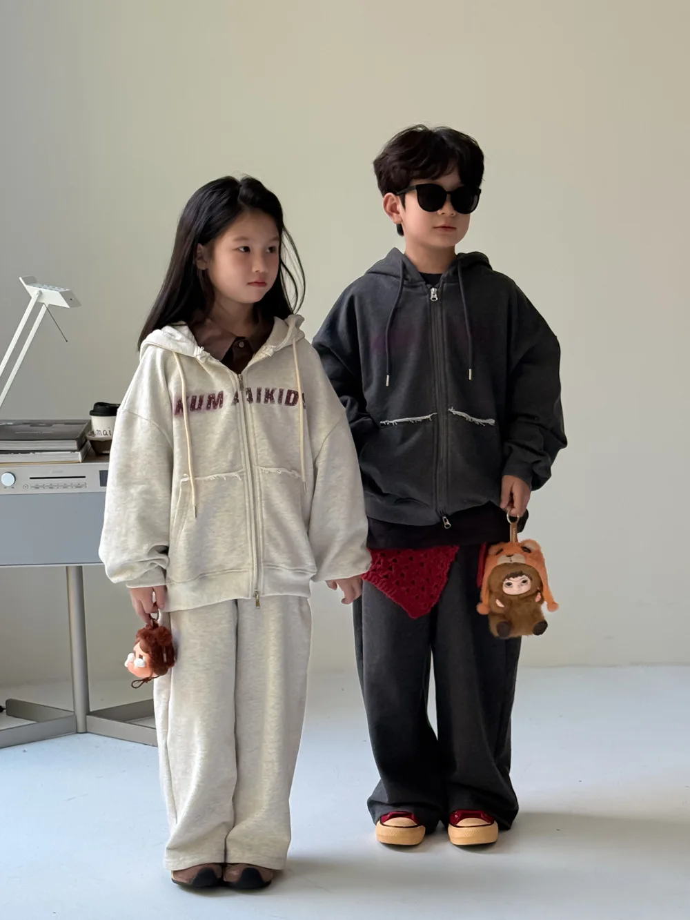 2025 Autumn New Children Long Sleeve Clothes Set Boys Girls Letter Hooded Sweatshirt + Pants 2pcs Suit Kids Casual Outfits
