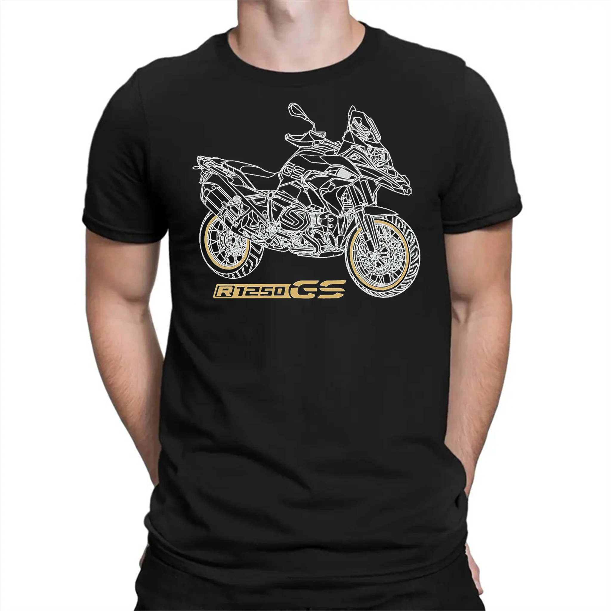 

Hot Sale R1250GS Adventure Motorcycle Print High-Quality Pure Cotton T-Shirt for Daily Outdoor MOTO Riding Comfortable Top