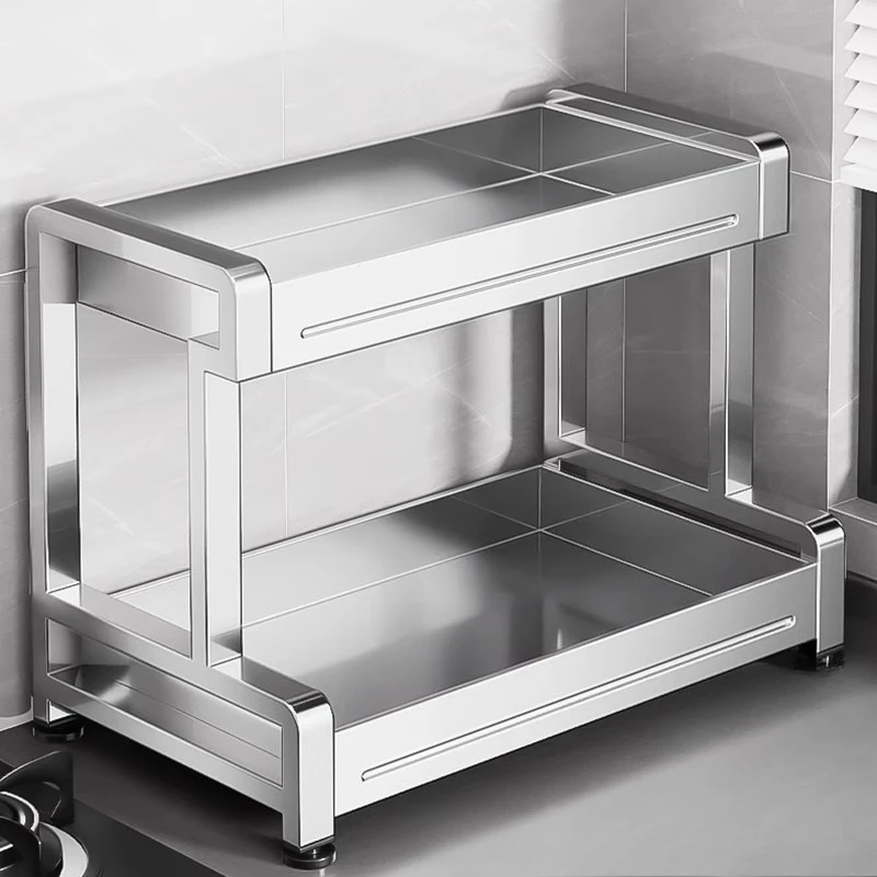 

stainless steel kitchen multi-functional seasoning rack