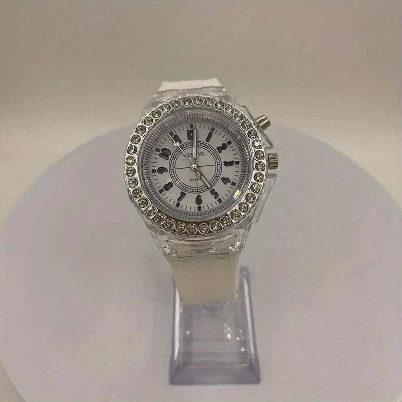 Reloj luminoso 2pcLED Reloj de silicona de moda