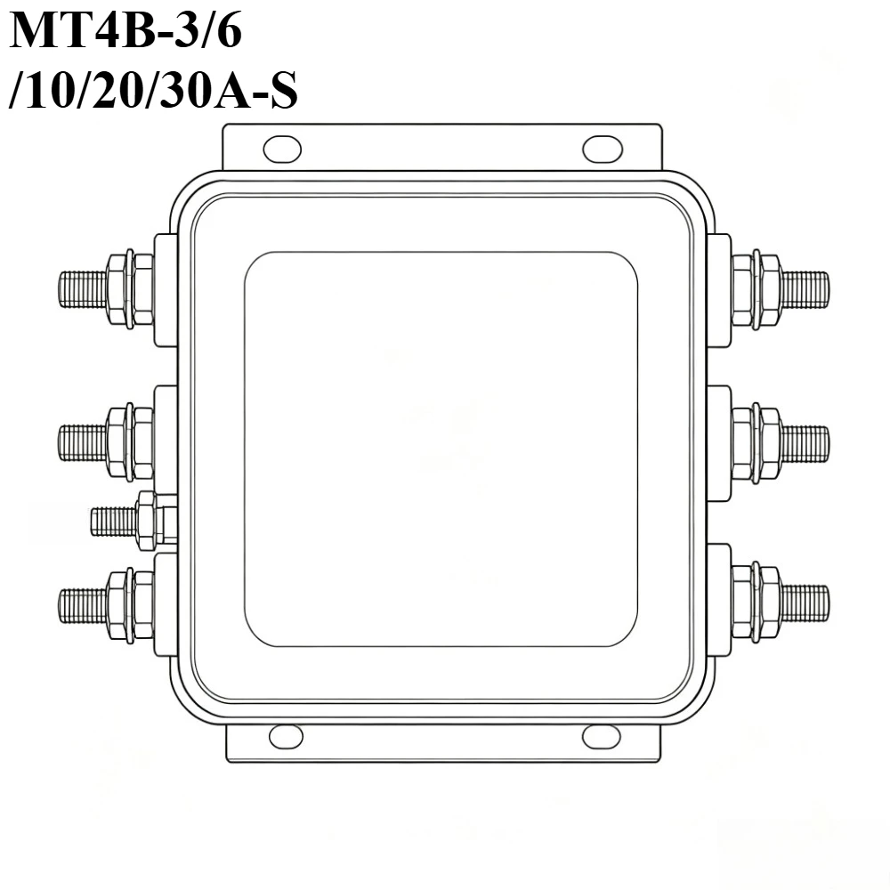 Three-phase power filter MT4B-3/6/10/20/30A-S Anti-interference EMI purifier frequency conversion noise 380v MT4B-10A-S