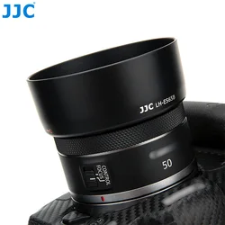 JJC ES-65B ES 65b 렌즈 후드 캐논 RF 50mm f1 STM 렌즈와 호환 Canon EOS R RP Ra R3 R5 R6 R7 R10 C70 가역