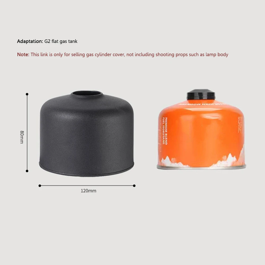 الرجعية غطاء خزان اسطوانة الغاز حقيبة معدنية الغاز يمكن الغطاء الواقي قطعة واحدة لمعدات المشي لمسافات طويلة في الهواء الطلق الظهر #4