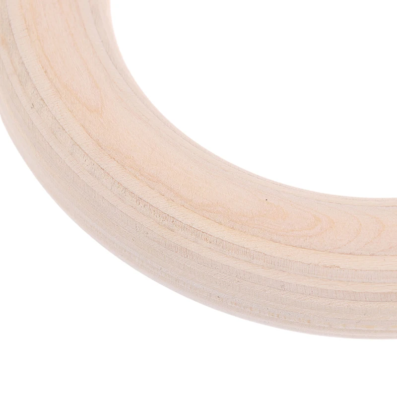 2Pcs/Pairs Portable Crossfit Gymnastics Rings Wooden Ring Gym Shoulder Strength Home Fitness Training Physical Exercise Ring view 6