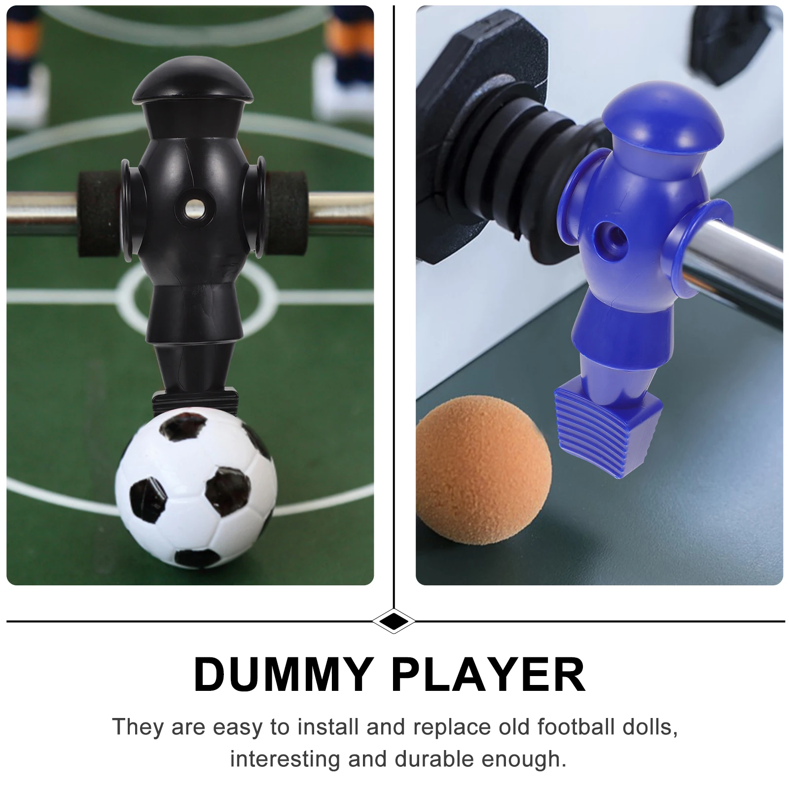 

4 Pcs Poker Player Football Figurine Foosball Figurines Figure Men Red Supplies Players Machine Table Soccer