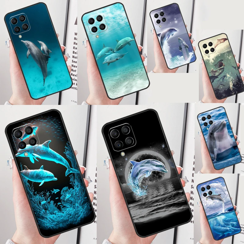 Ocean Dolphin Case For Samsung Galaxy M14 M34 M54 M13 M23 M33 M53 M52 M32 M12 M51 M31 M30s M31s M20 Coque