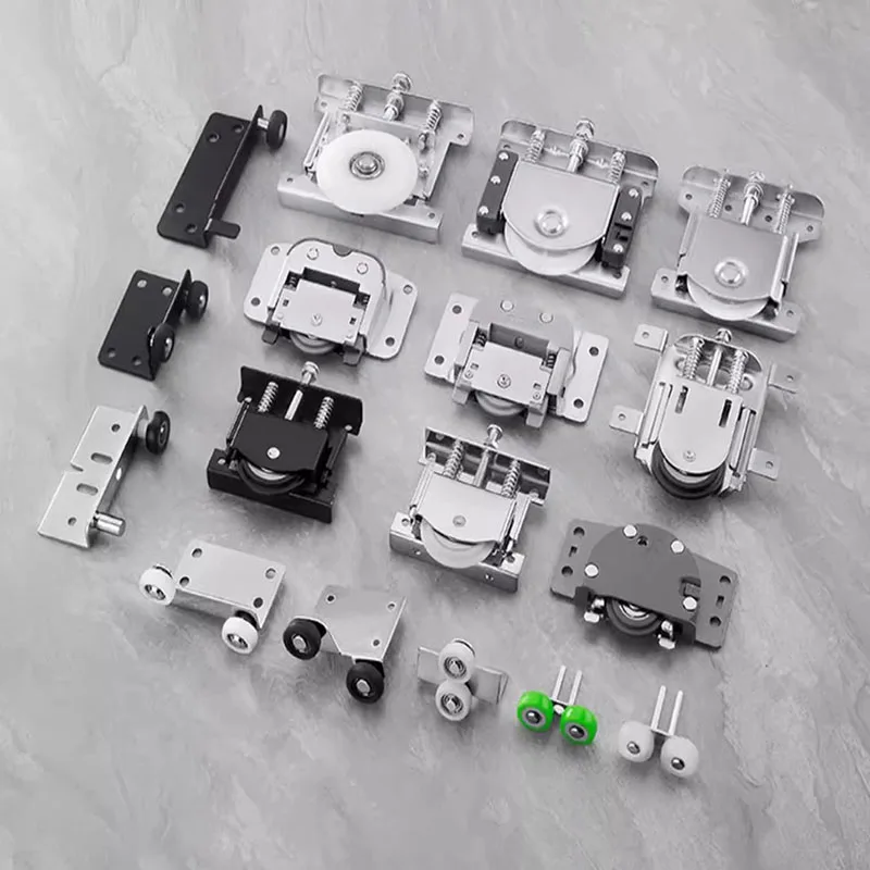 1 pz armadio porta scorrevole pavimento puleggia mobili cucina porte e finestre Vintage ruote superiori e inferiori ruote di sollevamento silenziose