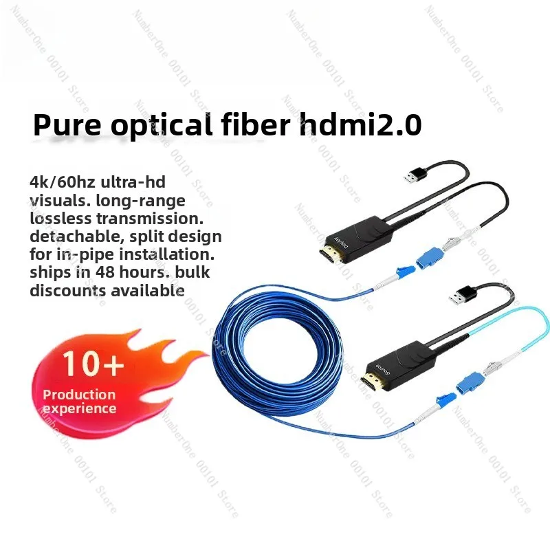 Ultra Slim 4K HDMI Fiber Optic Cable 2.0 Foldable Design High Speed 18Gbps HDR Support for Home Cinema Projector Gaming