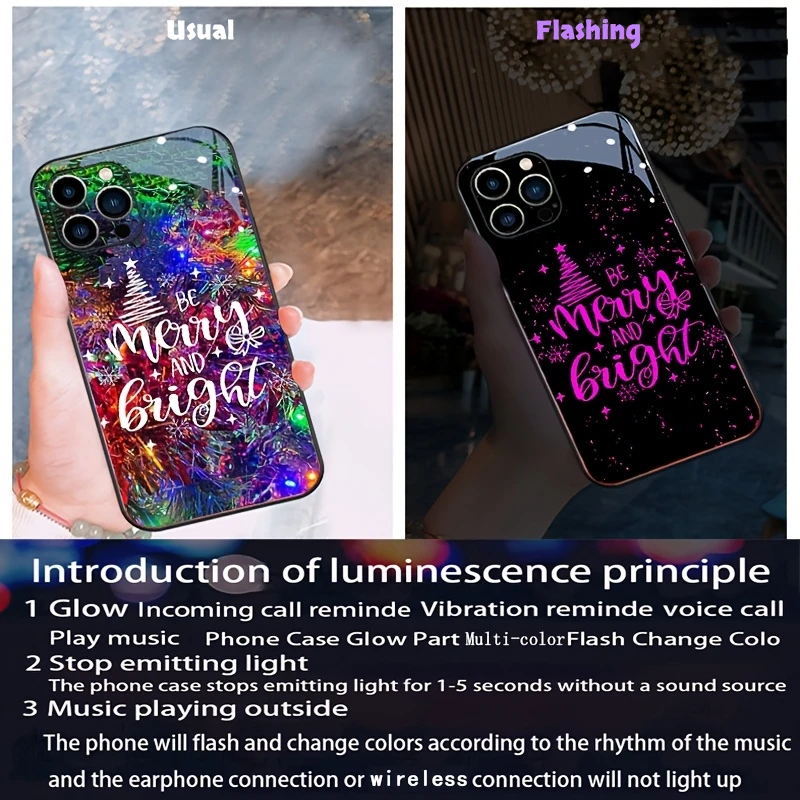 ل لا شيء الهاتف 2 الهاتف 1 غطاء حالة LED مضيئة لطيف 2026 عيد الميلاد فوندا توهج كابا ل لا شيء الهاتف 3a برو الوفير #2