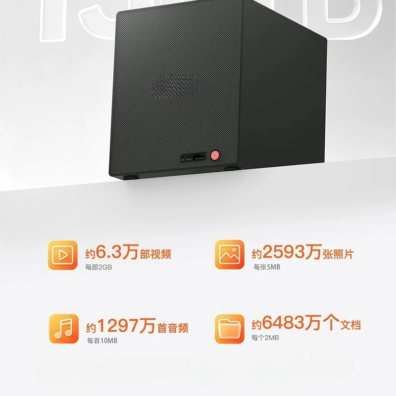 ME Pro four-disk AMD Ryzen 7 H255 large storage computer 136TB ultra-quiet office editing 10 Gigabit network port mini host