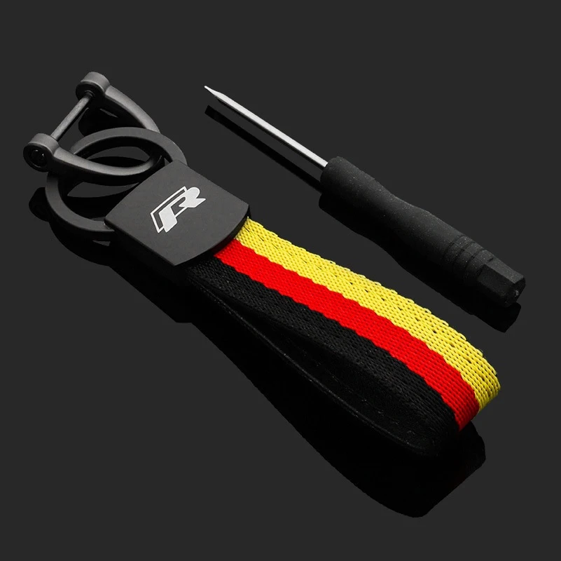 Metal Car Keyring Sports Key Chain For Volkswagen VW Rline Polo Golf Tiguan Santana Jetta CC Scirocco Passat Touareg Accessories