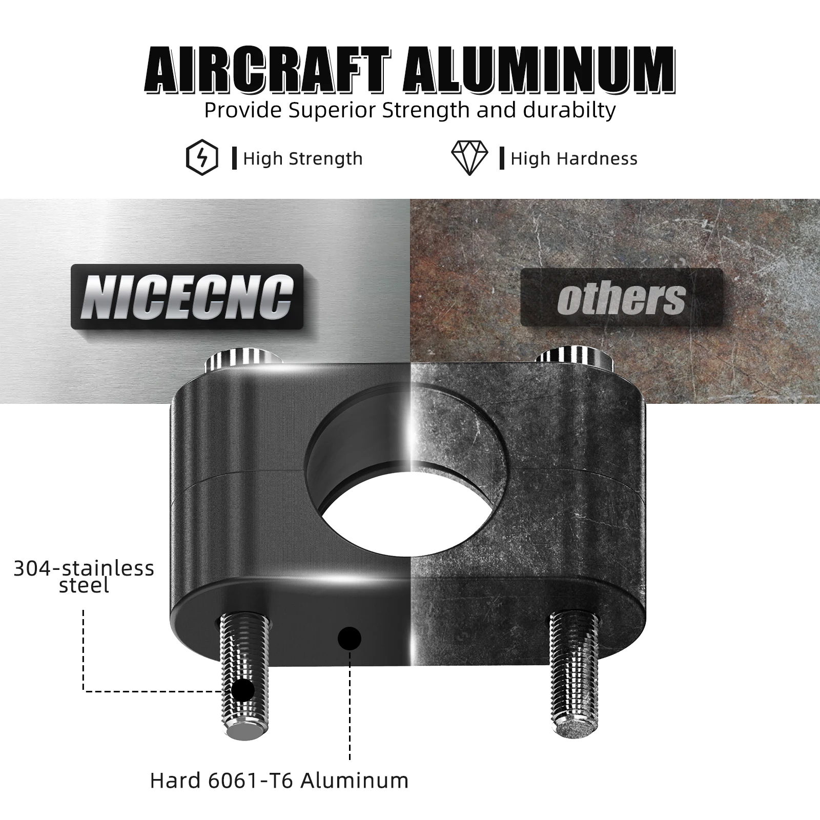NICECNC For Yamaha Blaster 200 Steering Stem Bushing Aluminum For Yamaha Raptor 660 700 YFZ450 Banshee Warrior 350 Accessories
