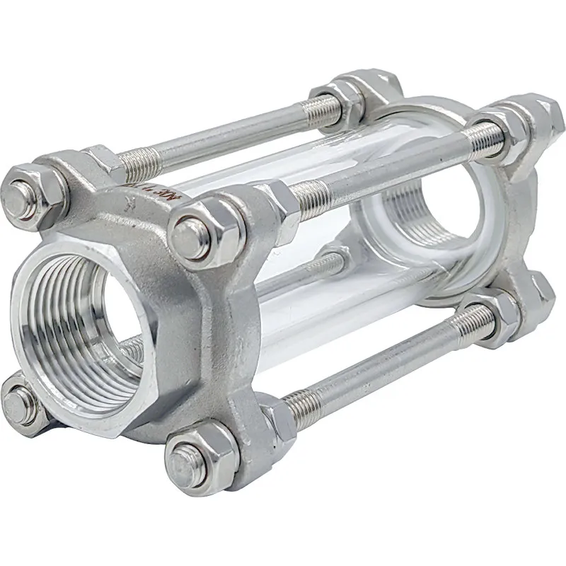 For CHS11F-10P Stainless Steel Internal Thread Sight Cup 304 Pipe Glass Sight Glass Flow Indicator Observation Window 1 Inch