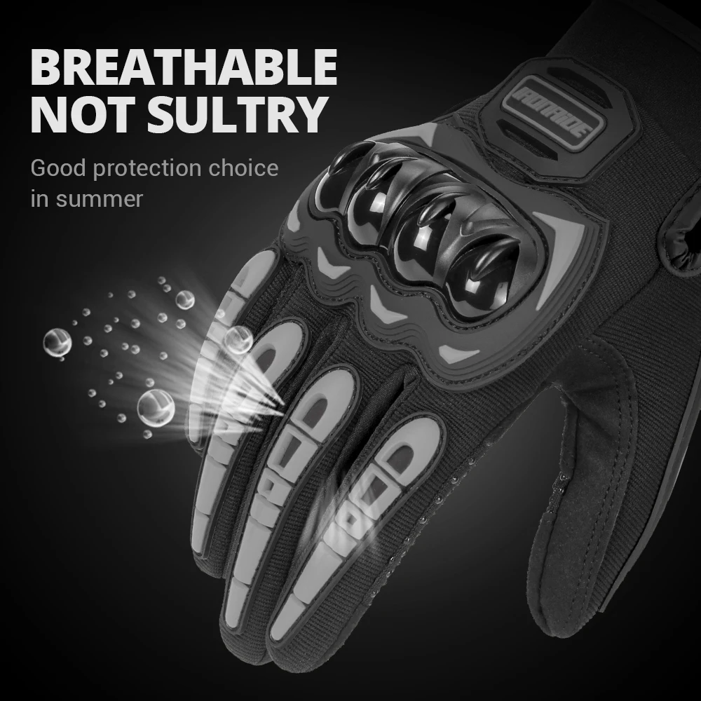 Off Road Motorcycle Gloves Unisex Motorcycle Full Finger Gloves Anti Fall Breathable Touch Screen Summer Riding Gloves