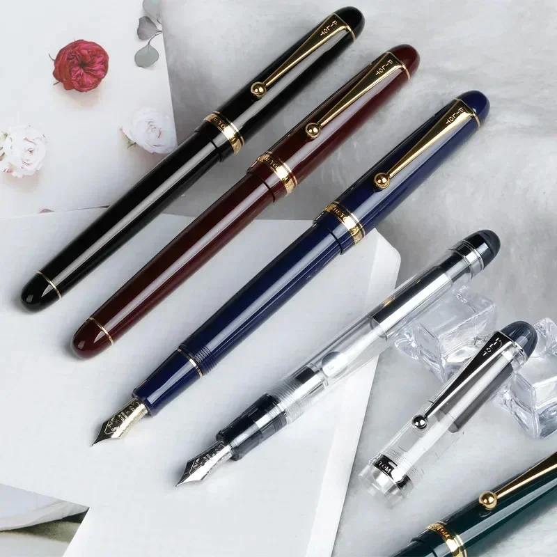

smooth Original Pilot Custom 74 Transparent 14k Gold Fountain Pen Business Office Men Women Gift Mr FKK-1-NC Writing Suppliees