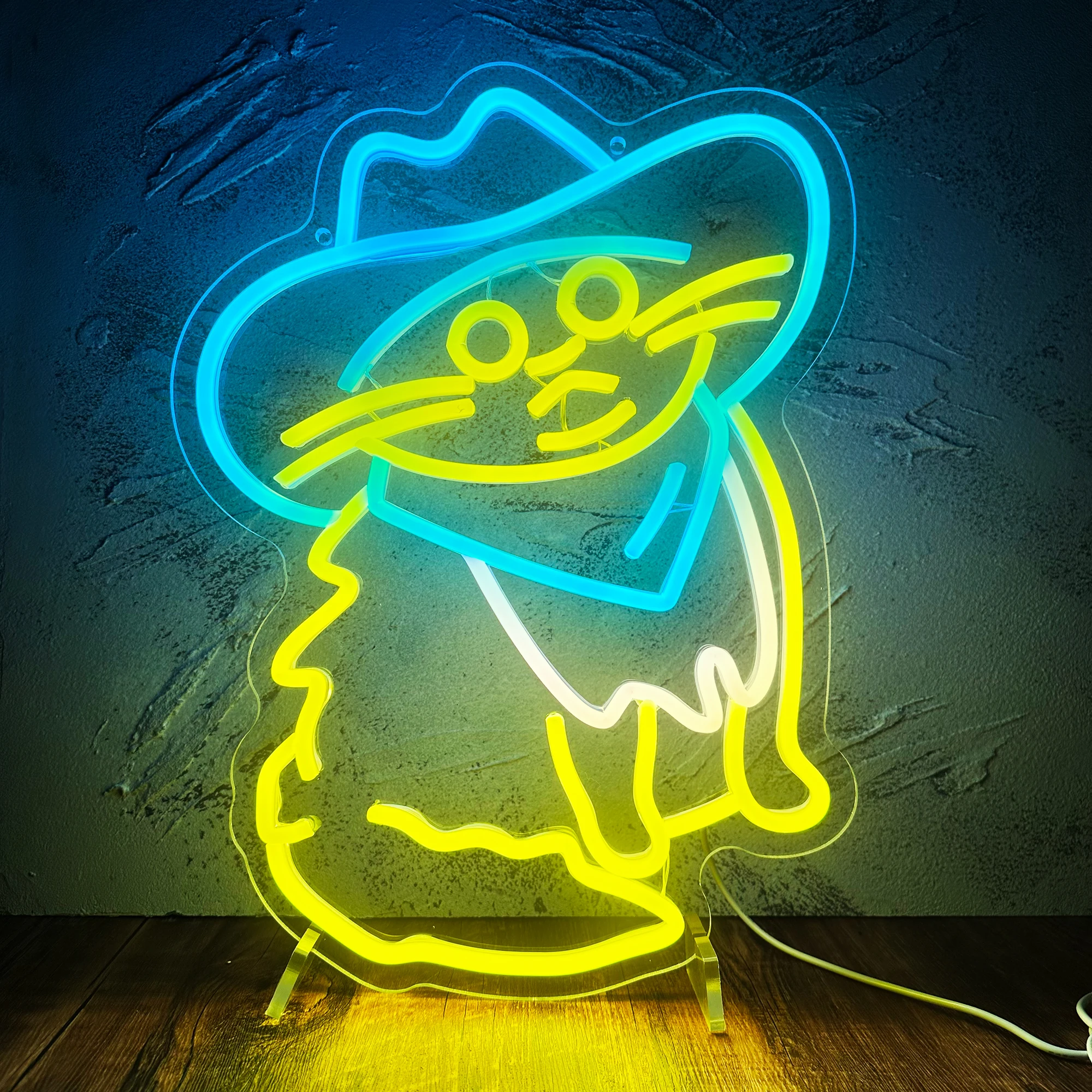 

Cowboy Cat Neon Sign LED Lights House Aesthetic Restaurant BAR Prom Party Wall Decoration Personalized Art Neon Lamps