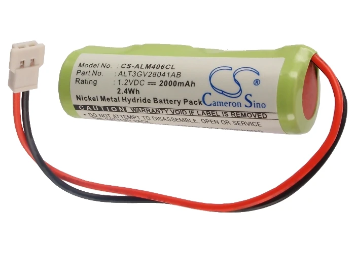 

GreenBatteryPower CameronSino 2000mAh 1.2V 2.40Wh Cordless Phone Ni-MH Battery for Alcatel 4068, 8068, 8082, DD15, ALT3GV28041AB