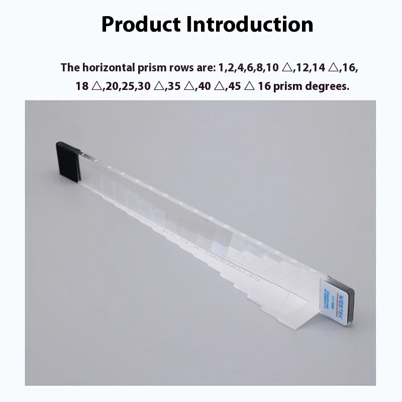 Ophthalmology Optics Set Vertical Horizontal Strip Prism for Strabismus Collection Slope Quantification