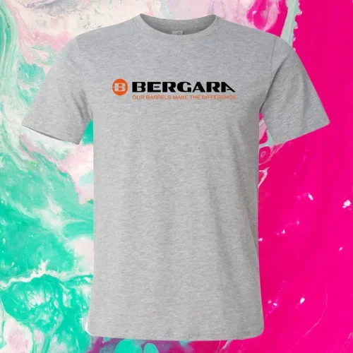 New Shirt Bergara Guns Firearms Logo Men\'s Grey T-Shirt USA Size S to 5XL