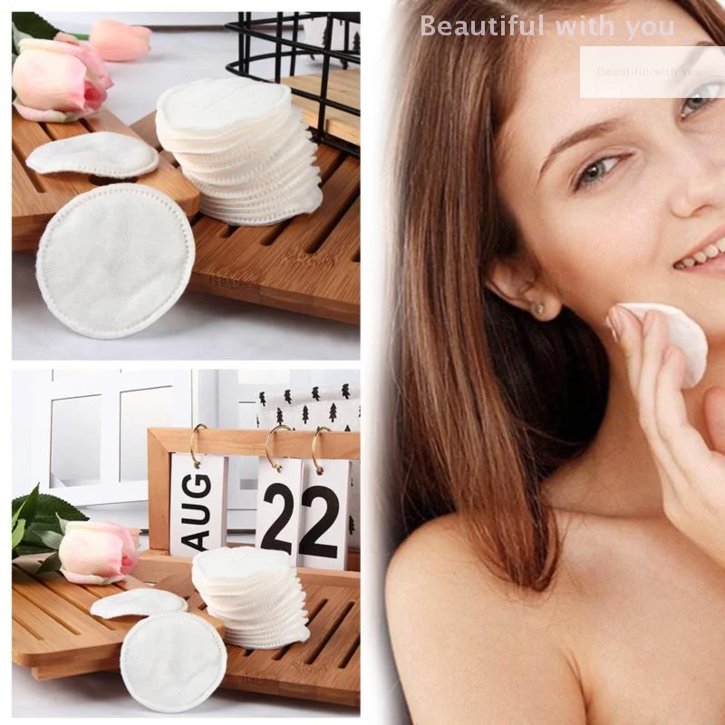 綿パッド 100 個 ラウンド 100% コットン シンプル ソフト メイクアップ マニキュア リムーバー