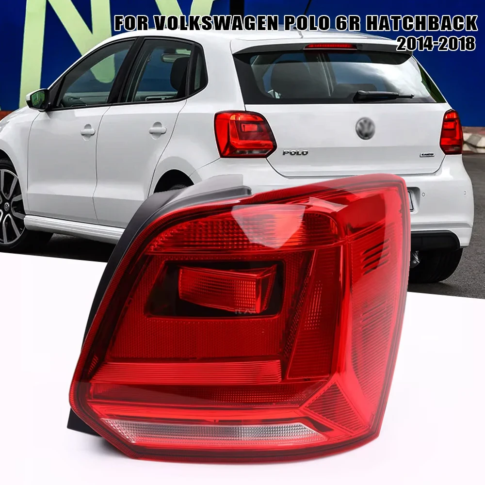 

Для Volkswagen Polo 6R хэтчбек левый/правый боковой задний фонарь задний стоп-сигнал 2014-2018 замена внешнего заднего фонаря