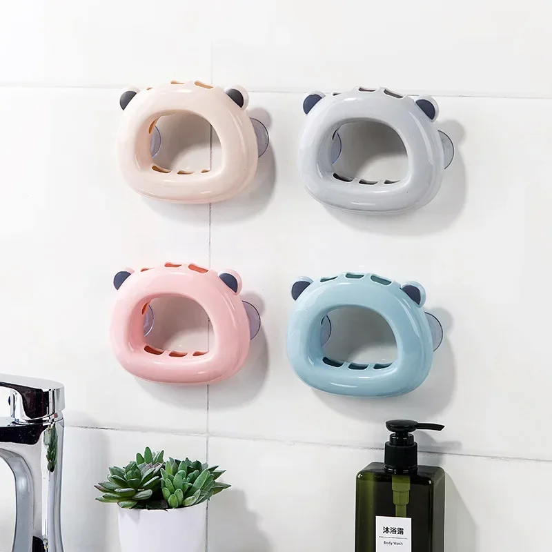 Toothbrush Holder Bathroom Storage Rack Home Improvement Plastic Shelf WC Organizer Accessories Kit Brackets Home Organization