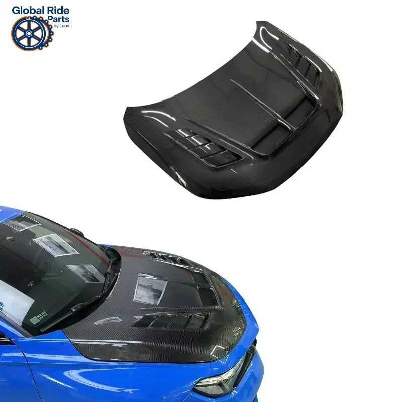 

Подходит для Honda Civic Type R FL5, капот двигателя, углеродное волокно, 2022-2025, матовая отделка, устойчивая к ультрафиолетовому излучению