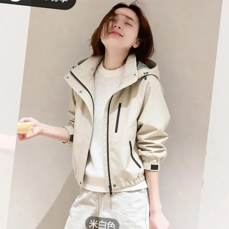 Spring Autumn 2026 New Style Popular Short Casual Women's Trendy Downproof Windproof Outdoor Coat Stylish Compact Design